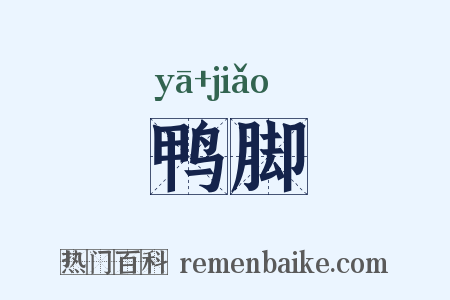 鸭脚是什么意思的图片